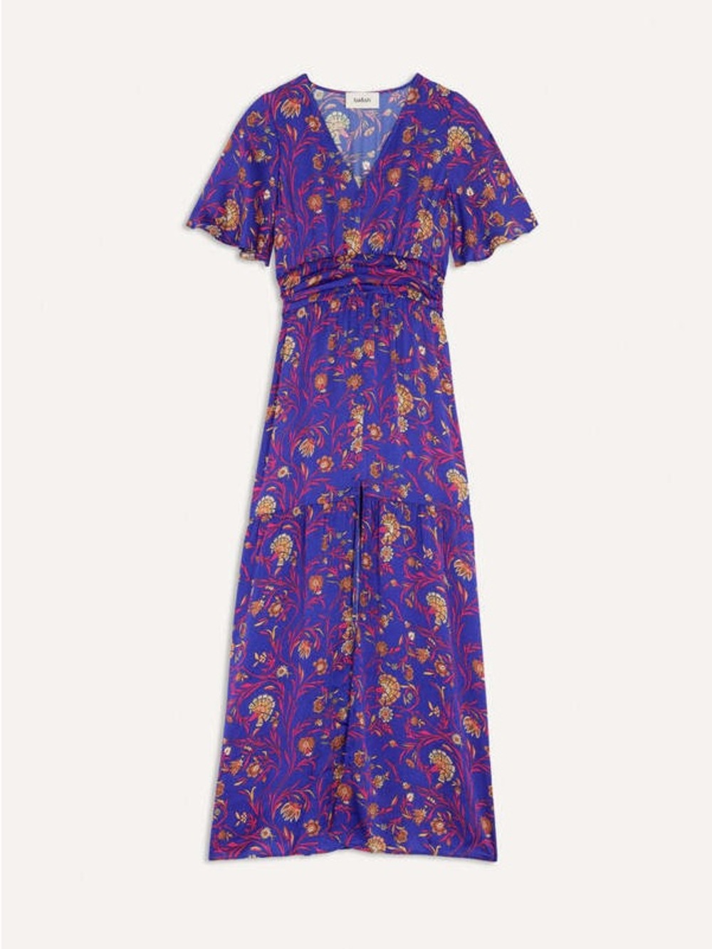 BA&SH Cecilia Dress Floral V-Neck Maxi Dress